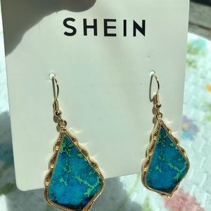 Shein Earrings Turquoise